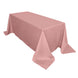 90"x132" Dusty Rose Seamless Polyester Rectangular Tablecloth