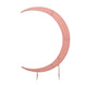 7.5ft Dusty Rose Spandex Crescent Moon Wedding Arch Cover, Chiara Backdrop Stand Cover#whtbkgd