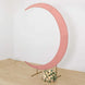 7.5ft Dusty Rose Spandex Crescent Moon Wedding Arch Cover, Chiara Backdrop Stand Cover