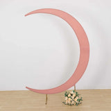 7.5ft Dusty Rose Spandex Crescent Moon Wedding Arch Cover, Chiara Backdrop Stand Cover