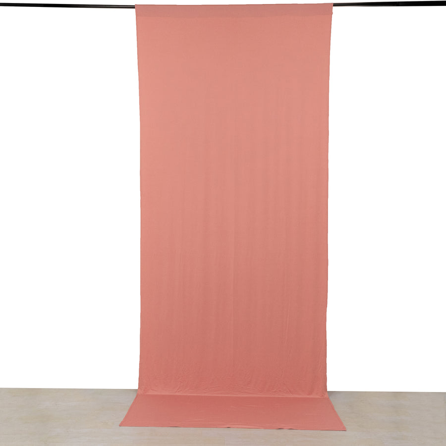 Dusty Rose 4-Way Stretch Spandex Photography Backdrop Curtain with Rod Pockets