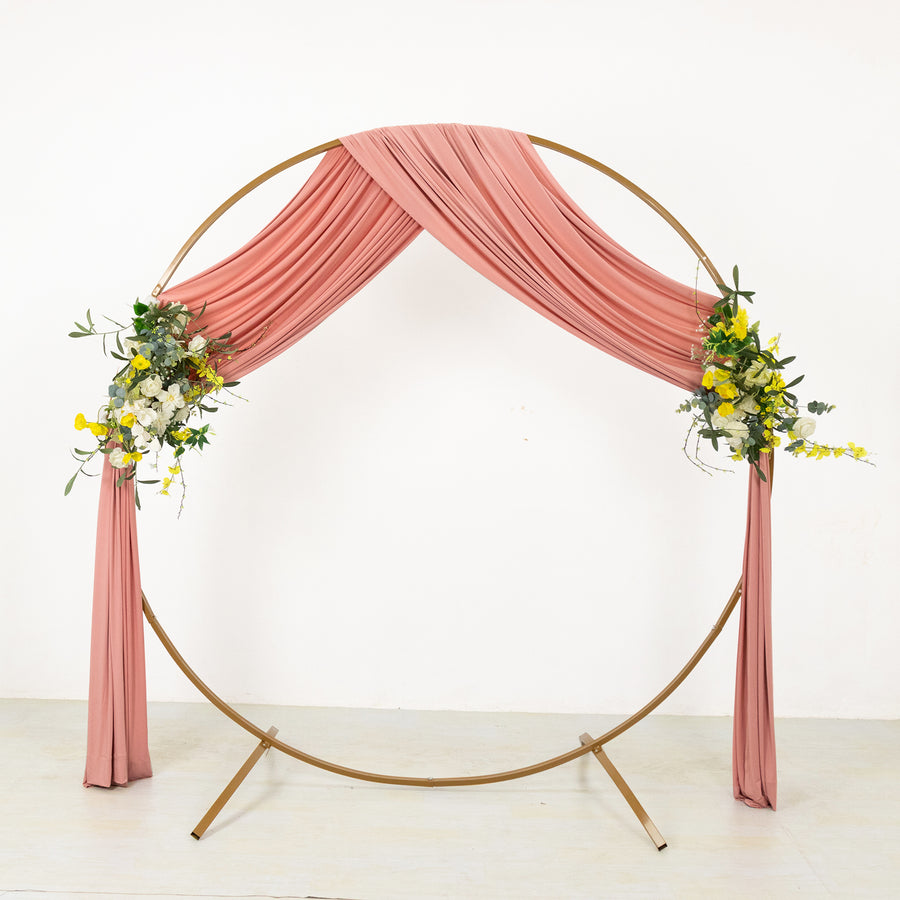 Dusty Rose 4-Way Stretch Spandex Photography Backdrop Curtain with Rod Pockets, Drapery Panel