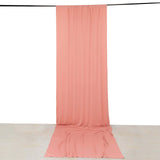 Dusty Rose 4-Way Stretch Spandex Photography Backdrop Curtain with Rod Pockets, Drapery Panel