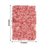 11 Sq ft. | Dusty Rose UV Protected Hydrangea Flower Wall Mat Backdrop