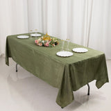 Dusty Sage Green Accordion Crinkle Taffeta Rectangle Tablecloth 60x102inch Seamless