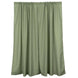 2 Pack Dusty Sage Green Polyester Event Curtain Drapes, 10ftx8ft Backdrop Event Panels Rod Pockets