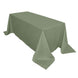 90x132inch Eucalyptus Sage Green Polyester Rectangular Tablecloth