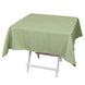 54inch Eucalyptus Sage Green 200 GSM Seamless Premium Polyester Square Tablecloth