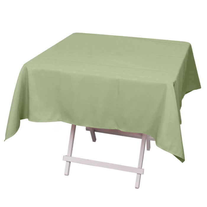 54inch Eucalyptus Sage Green 200 GSM Seamless Premium Polyester Square Tablecloth