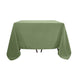 90Inch Dusty Sage Green Polyester Square Tablecloth