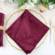 5 Pack | Eggplant Premium Sheen Finish Velvet Cloth Dinner Napkins | 20inch x 20inch