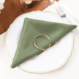 Elevate Your Tablescape with Dusty Sage Green Polyester Cloth Napkins