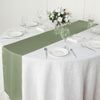 12x108inch Eucalyptus Sage Green Polyester Table Runner