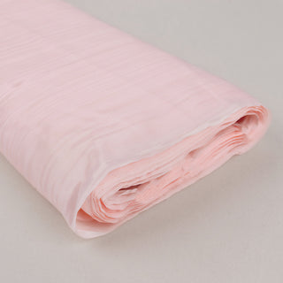 Elevate Your Event Decor with Blush Taffeta Fabric Bolt