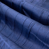 54inch x 10 Yards Navy Blue Accordion Crinkle Taffeta Fabric Bolt