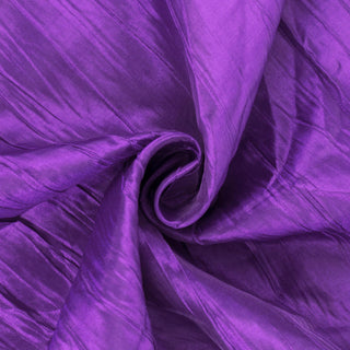 Unleash Your Creativity with Purple Accordion Crinkle Taffeta Fabric