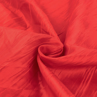 Unleash Your Creativity with the Red Accordion Crinkle Taffeta Fabric Bolt