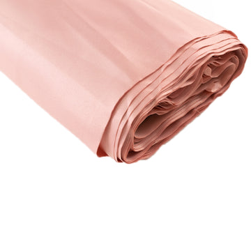 54"x10 Yards Dusty Rose Lamour Satin Fabric Bolt, Heavy Matte Satin Fabric By The Yard