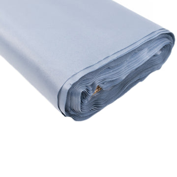 54"x10 Yards Dusty Blue Lamour Satin Fabric Bolt, Heavy Matte Satin Fabric By The Yard