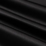 54inchx10 Yards Black Lamour Satin Fabric Bolt, Heavy Matte Satin Fabric By The Yard