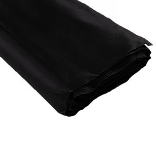 <h3 style="margin-left:0px;"><span style="background-color:transparent;color:#000000;">Luxurious Black Lamour Satin Fabric Bolt</span>