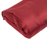 54inchx10 Yards Burgundy Lamour Satin Fabric Bolt, Heavy Matte Satin Fabric By The Yard