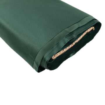 54"x10 Yards Hunter Emerald Green Lamour Satin Fabric Bolt, Heavy Matte Satin Fabric By The Yard