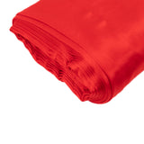 54inchx10 Yards Red Lamour Satin Fabric Bolt, Heavy Matte Satin Fabric By The Yard