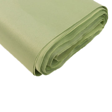 54"x10 Yards Sage Green Lamour Satin Fabric Bolt, Heavy Matte Satin Fabric By The Yard