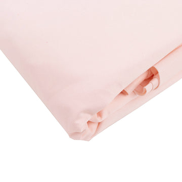 Premium Blush Scuba Polyester Fabric Roll, Wrinkle Free DIY Craft Fabric Bolt- 60"x10 Yards