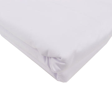 Premium White Scuba Polyester Fabric Roll, Wrinkle Free DIY Craft Fabric Bolt- 60"x10 Yards