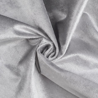 Create Unforgettable Events with Silver Soft Velvet Fabric Bolt