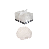 5 Pack White Peony Flower Scented Wax Candles, 3" Decorative Candle Wedding Favors