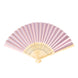 5 Pack Pink Asian Silk Folding Fans Party Favors, Oriental Folding Fan Favors#whtbkgd