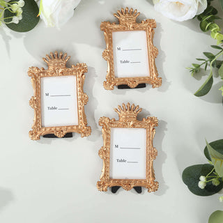 <span style="background-color:transparent;color:#000000;">Durable Gold Resin Vintage Crown Photo Frames</span>