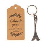 10 Pack Bronze Plastic Paris Eiffel Tower Keychain Wedding Favors, 4inch Party Souvenirs#whtbkgd