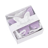 10 Pack Lavender Butterfly Unscented Soap Baby Shower Favors with Gift Boxes, Pre-Packed Bridal#whtbkgd