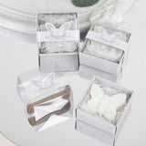 10 Pack White Butterfly Soap Baby Shower Favors with Gift Boxes