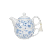 White Blue Chinoiserie Bridal Shower Gift Set, Porcelain Teapot and Cup Set with Gift Box#whtbkgd