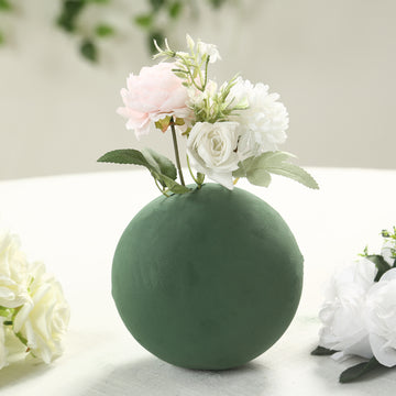 3-Pack 6" Green DIY Flower Arrangements Craft Foam Ball, Smooth Floral Foam Ball