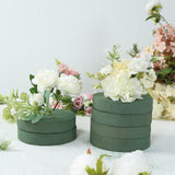 6 Pack Green Large Floral Foam Blocks for Artificial Flowers, 6inch Round Wet Styrofoam Bricks