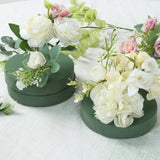 6 Pack Green Large Floral Foam Blocks for Artificial Flowers, 6inch Round Wet Styrofoam Bricks