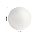 2 Pack | 10inch White StyroFoam Foam Balls For Arts, Crafts and DIY