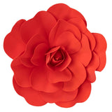 4 Pack | 16inch Large Red Real Touch Artificial Foam DIY Craft Roses#whtbkgd