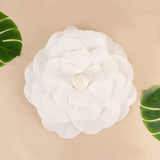 2 Pack | 20Inch Large White Real Touch Artificial Foam DIY Craft Roses