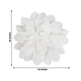 4 Pack | 16" White Real-Like Soft Foam Craft Daisy Flower Heads