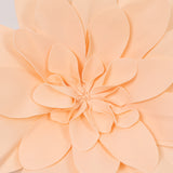 2 Pack | 24inch Blush / Rose Gold Real-Like Soft Foam Craft Daisy Flower Heads