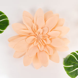 Blush Soft Foam Craft Daisy Flower Heads - Add Elegance to Your Decor