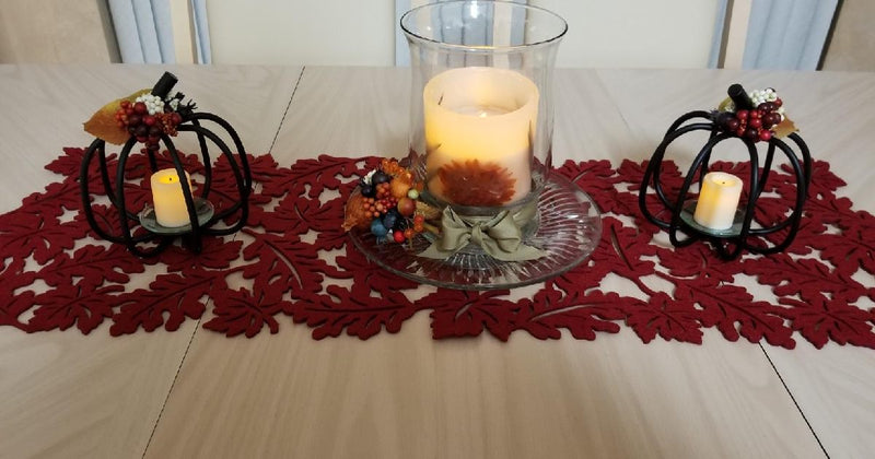 Fall Table Setup For Living Room