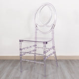 8-Pack Acrylic Stackable Ghost Chairs in Phoenix Chiavari Style Transparent Resin